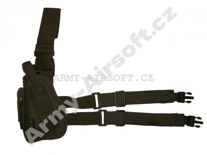 Pistolové pouzdro zelené - levé  Airsoft