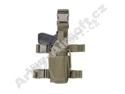 Stehenní univerzální pistolové pouzdro Zelené - GFC  Airsoft