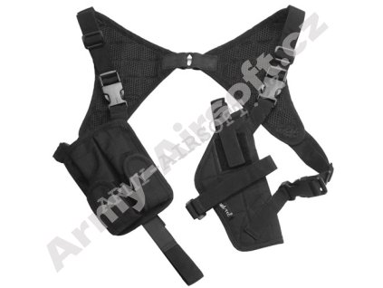 Podpažní pouzdro Černé s protiváhou  Airsoft