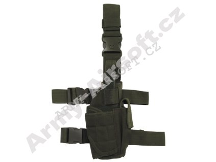 Pouzdro na zbraň stehenní pravé ZELENÉ - MFH  Airsoft