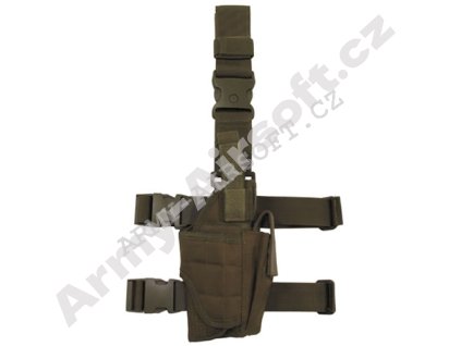 Pouzdro na zbraň stehenní pravé COYOTE BROWN - MFH  Airsoft