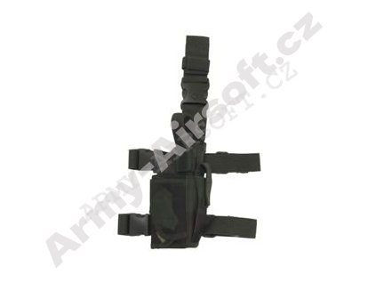 Pouzdro na zbraň stehenní pravé Woodland - MFH  Airsoft