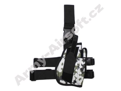 Pouzdro stehenní na zbraň pravé SNOW CAMO - MFH  Airsoft