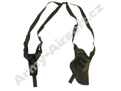 Pouzdro na zbraň a zásobník podpažní WOODLAND - MFH  Airsoft