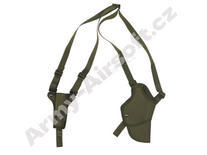 Pouzdro na zbraň a zásobník podpažní ZELENÉ - MFH  Airsoft