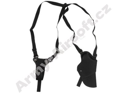 Pouzdro na zbraň a zásobník podpažní ČERNÉ - MFH  Airsoft