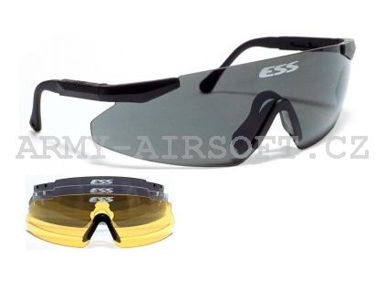 Brýle ESS ICE3 Eyeshield 3 skla Softcase  airsoft