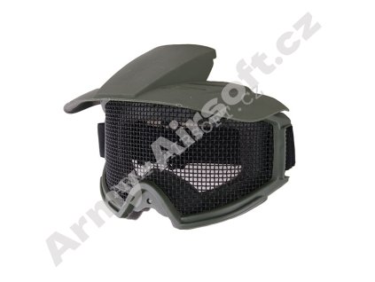 Taktické brýle GearMesh - zelené  airsoft