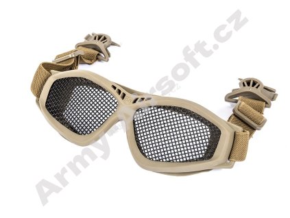 Taktické brýle s mřížkou Black River pro helmu FAST (tan) - Evolution Airsoft  airsoft