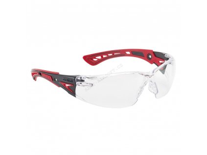 Brýle ochranné BOLLE RUSH+ SMALL (červené čiré) - Bollé  airsoft