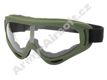 Taktické brýle NV123 v.2 Olive/ Clear - ACM  airsoft