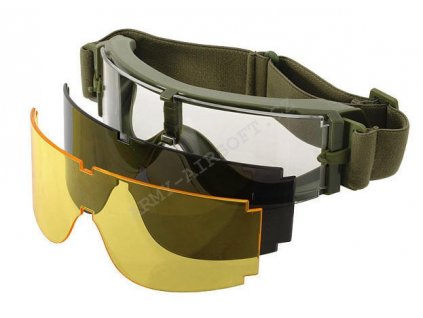 Brýle GX-1000 Anti-Fog 3 skla OD - ACM  airsoft