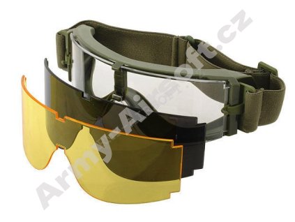 Brýle GX-1000 Anti-Fog 3 skla OD - ACM  airsoft
