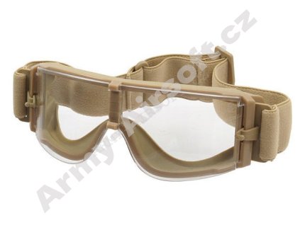 Brýle GX-1000 Anti-Fog TAN/ Clear - ACM  airsoft