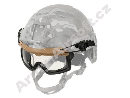 Brýle na přilbu FAST Dark Earth/ Clear - FMA  airsoft