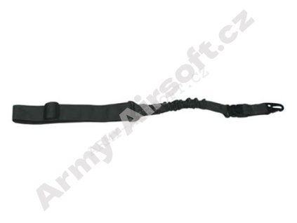 Popruh BUNGEE jednobodový s karabinou ZELENÝ - MFH  Army shop