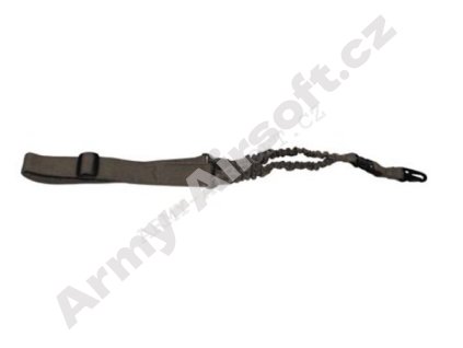 Popruh BUNGEE jednobodový s karabinou COYOTE BROWN - MFH  Army shop
