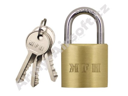 Zámek visací kovový/mosazný 45 x 25 mm - MFH  Army shop