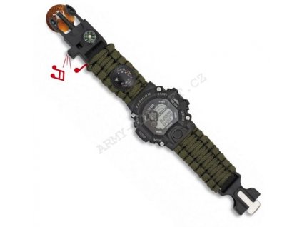 Hodinky Survival multifunkční Digital - Barbaric  Army shop