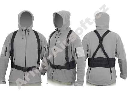 Taktický Molle pás s postrojem - černý - ACM  Army shop