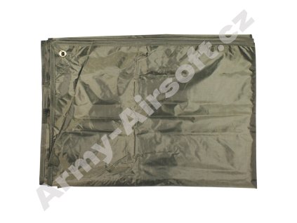 Plachta nepromokavá lehká 3 x 2 m ZELENÁ - MFH  Army shop