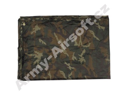 Plachta nepromokavá lehká 3 x 2 m WOODLAND - MFH  Army shop