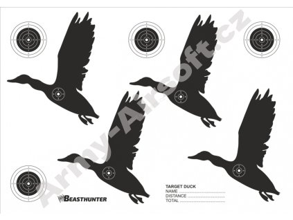 Terč silueta Beast Hunter Duck  Vzduchovky