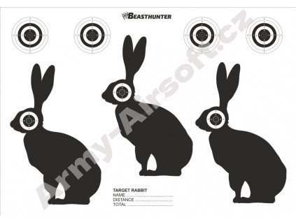Terč silueta Beast Hunter Rabbit  Vzduchovky