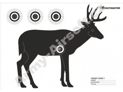 Terč silueta Beast Hunter Deer  Vzduchovky