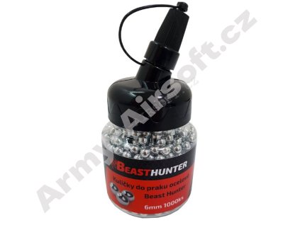 Kuličky do praku 6mm ocelové 1000ks - Beast Hunter  Army shop