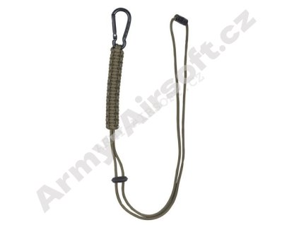 Pojistná šňůra Paracord Zelená - Mil-tec  Army shop