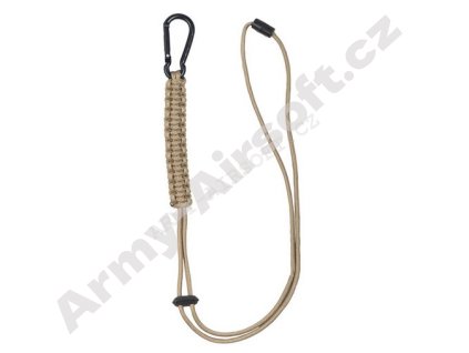 Pojistná šňůra Paracord Písková - Mil-tec  Army shop
