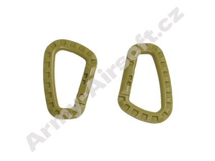 Plastové karabiny set 2ks Pískové - Mil-tec  Army shop