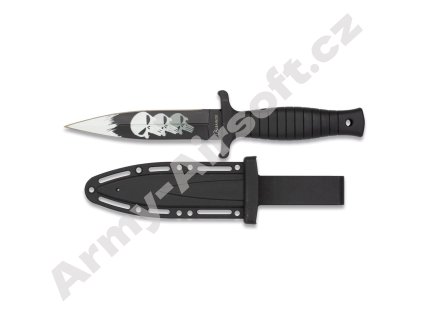 Nůž Skulls dýka černý - Albanoix  Army shop