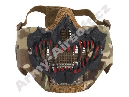 it tactical glory mask with 3d fangs ear protection mc 05