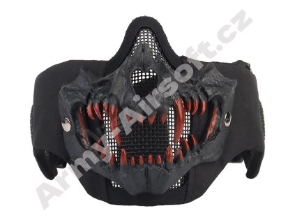 it tactical glory mask with 3d fangs ear protection black 06