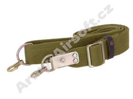 dvoukarabinovy popruh olive 1