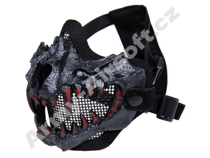 maska wosport s 3d zuby cerna 1