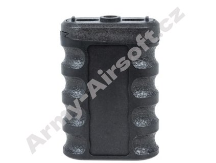 JJ Airsoft JA-1394 úhlový přední grip pro M-LOK/KeyMod lištu (nylon) — černý