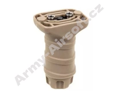 Krátká KEYMOD Taktická Přední Rukojeť - Dark Earth