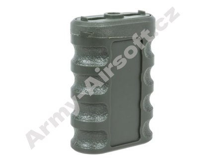 JJ Airsoft JA-1394 úhlová přední rukojeť pro M-LOK/Keymod lištu (nylon) Olivová