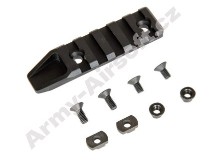 Kryt hlavně KEYMOD/M-LOK s RIS lištou - Černý