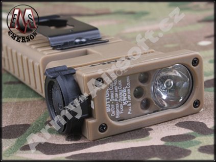 Taktická svítilna LED, 4 barvy, PÍSKOVÁ - Emerson  Army shop