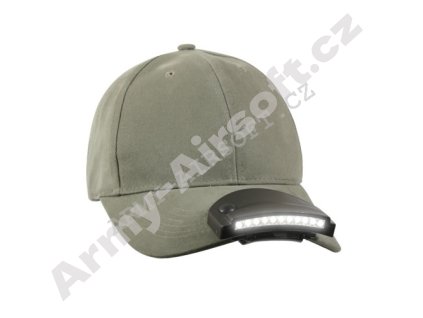 Svítilna na čepici 11 LED diod  Army shop