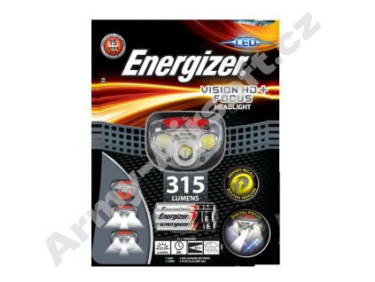Čelovka Vision HD+ Focus 315 lumens - Energizer  Army shop