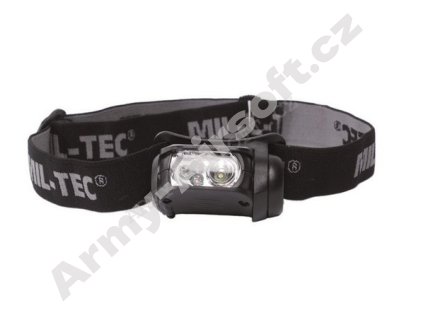 LED Čelovka černá (4 barvy) - Miltec  Army shop