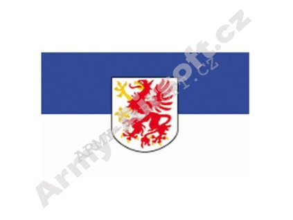 Vlajka POMOŘANSKO s emblemem  Army shop