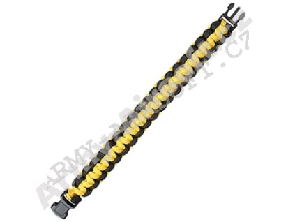 Náramek Paracord ŽLUTO-ČERNÝ - Rothco  airsoft