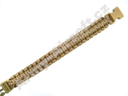 Pásek Paracord 23mm PÍSKOVÝ  airsoft