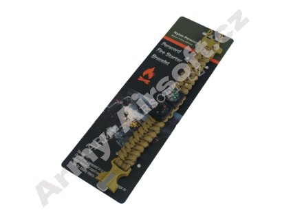 Náramek Paracord pro přežití  airsoft